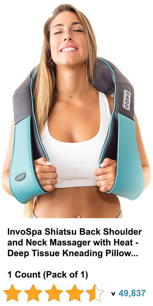 Shop our Shiatsu Blue Neck Massager on Amazon InvoSpa
